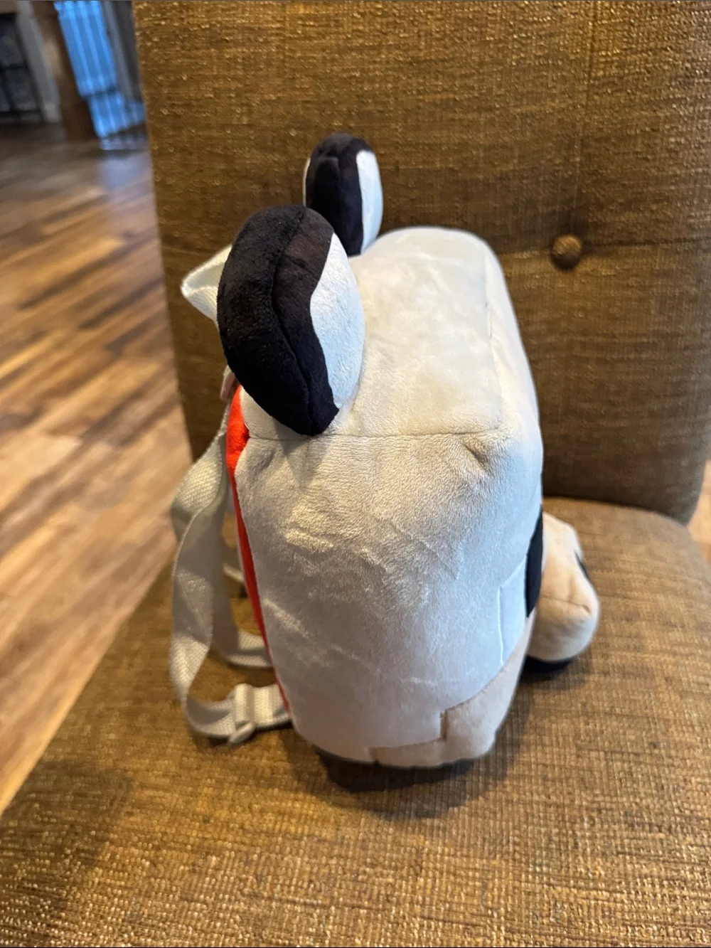 Minecraft wolf plush backpack NWT